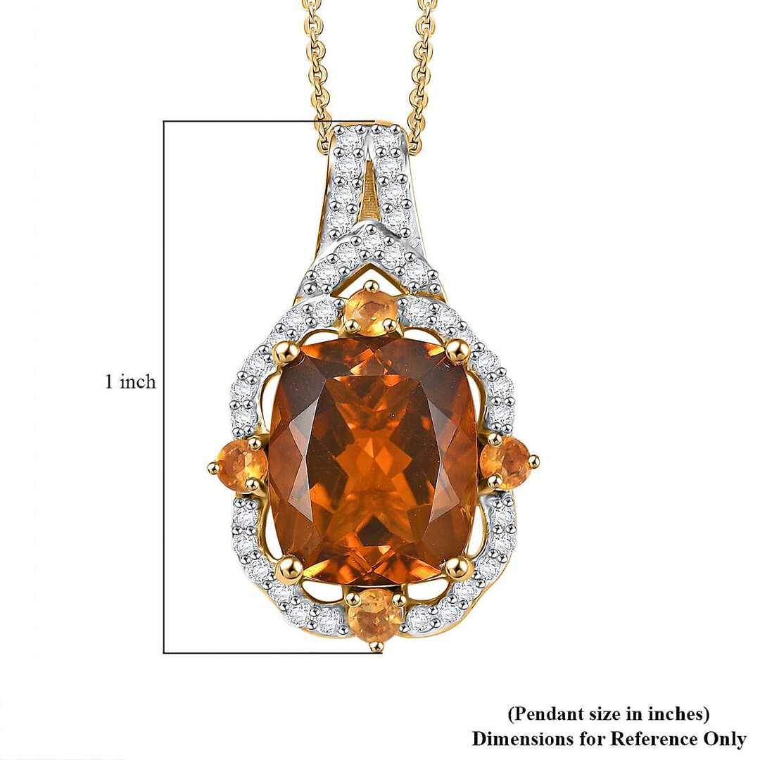 Golden Era Citrine or Amethyst Pendant Necklace