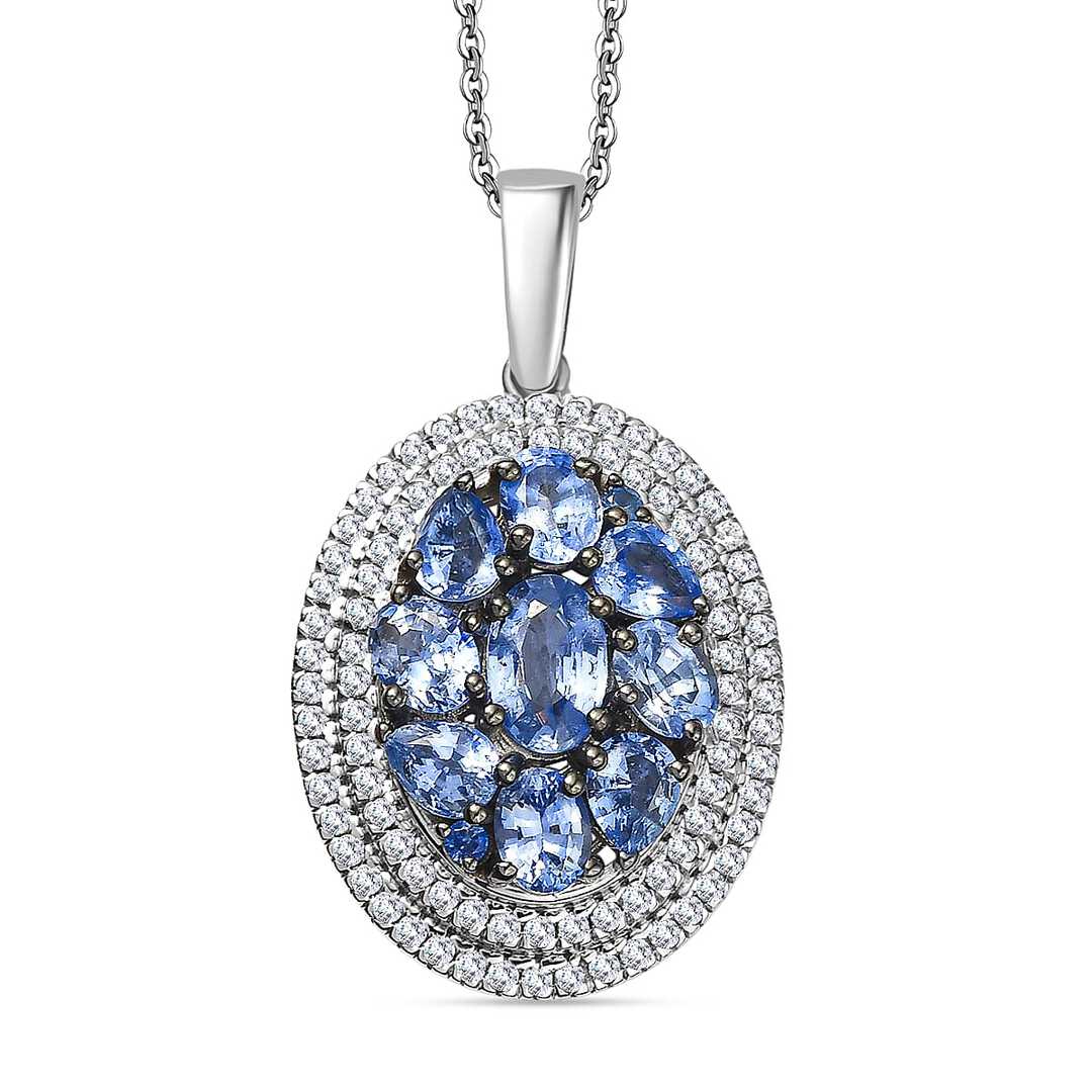 Crown Cluster Pendant Necklace