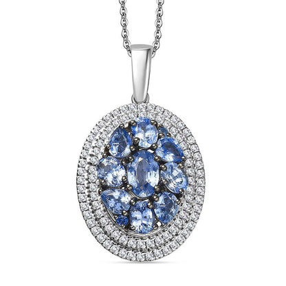 Crown Cluster Pendant Necklace