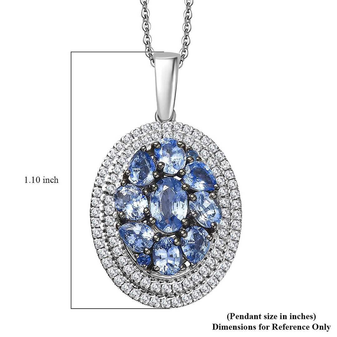 Crown Cluster Pendant Necklace