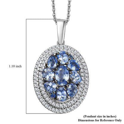 Crown Cluster Pendant Necklace