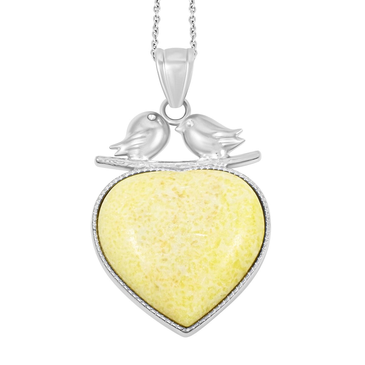 Lovebird Crystal Heart Necklace – A Token of Deep Connection
