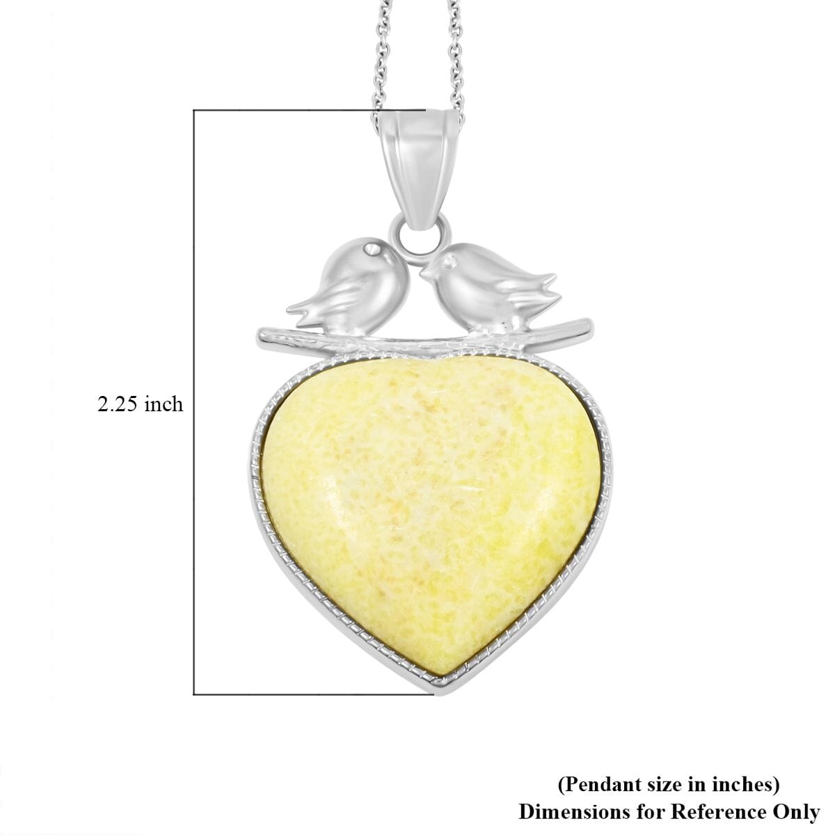 Lovebird Crystal Heart Necklace – A Token of Deep Connection