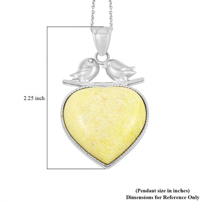 Lovebird Crystal Heart Necklace – A Token of Deep Connection
