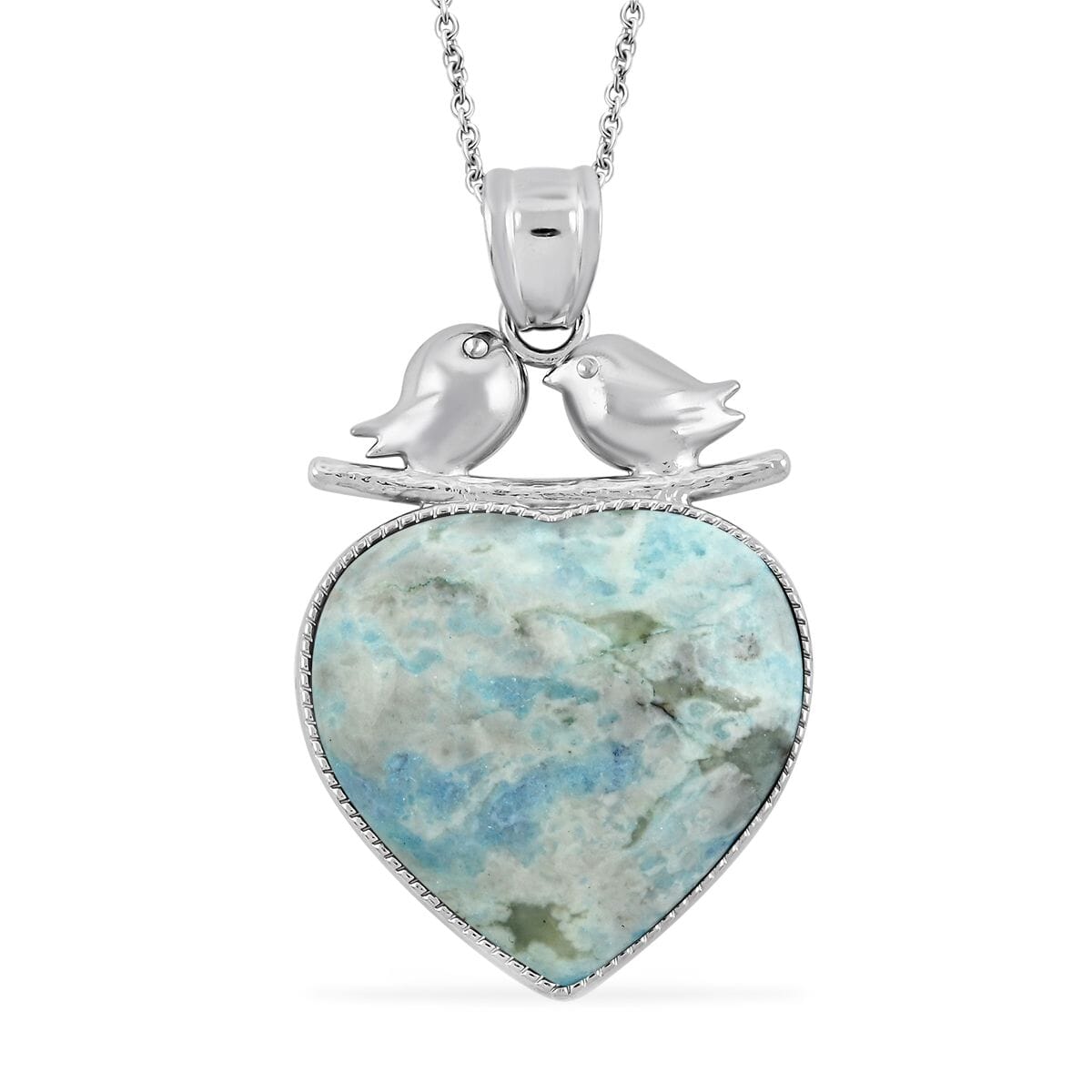 Lovebird Crystal Heart Necklace – A Token of Deep Connection