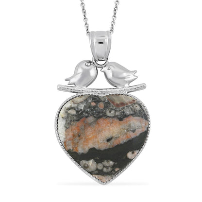 Lovebird Crystal Heart Necklace – A Token of Deep Connection