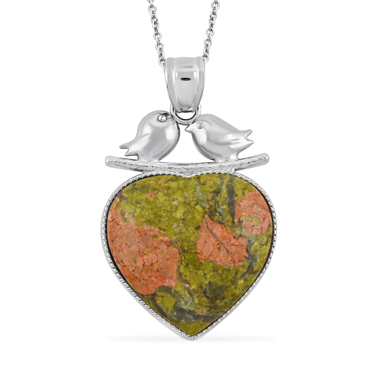 Lovebird Crystal Heart Necklace – A Token of Deep Connection