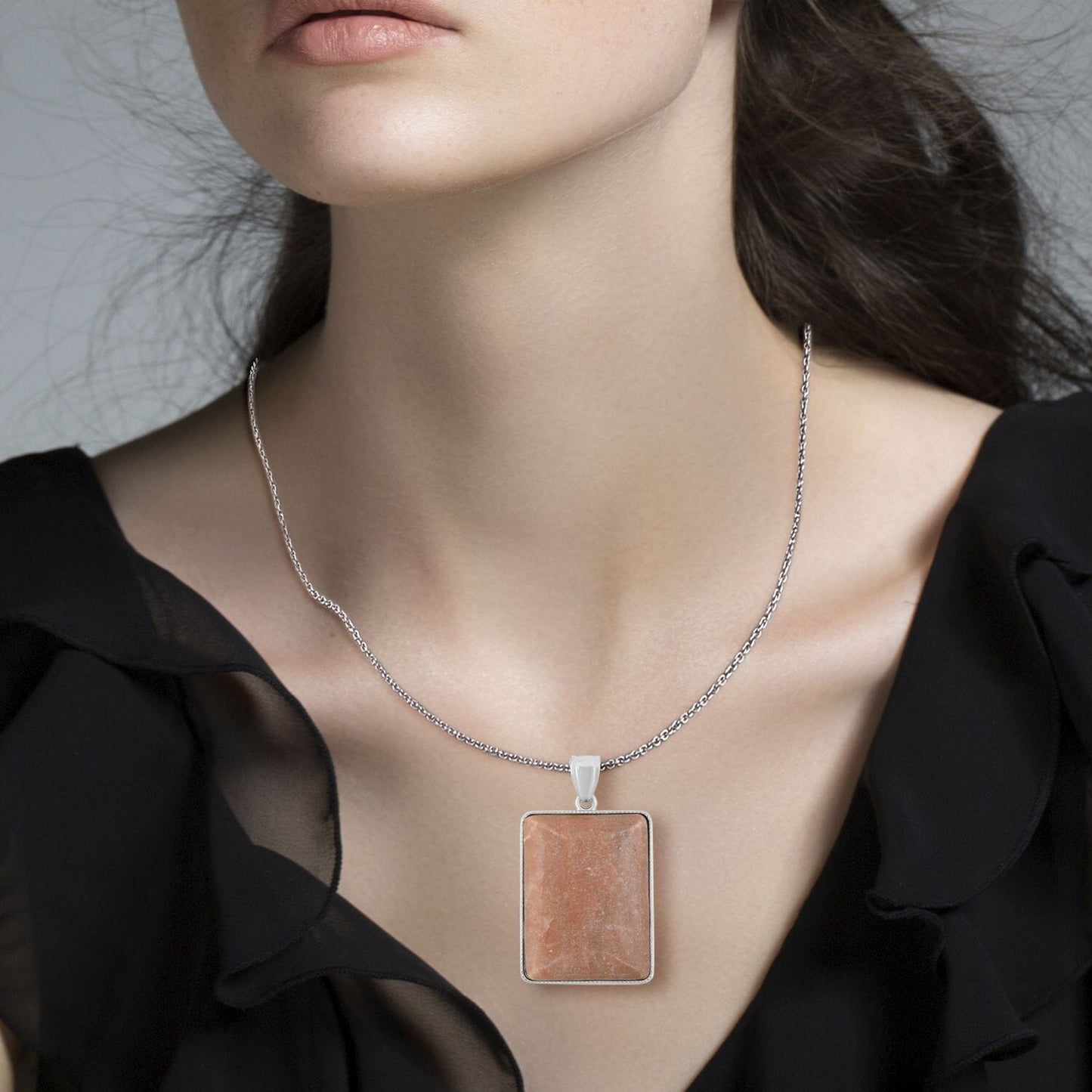Rectangle Crystal Necklace – For When You Need to Feel Grounded