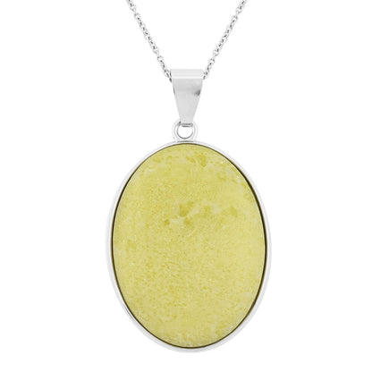 Oval Gemstone Necklace – A Boost of Emotional Healing