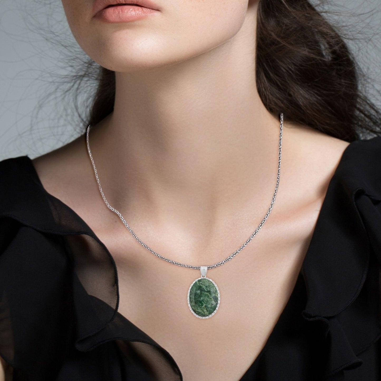 Oval Crystal Necklace – When You Need to Move Forward