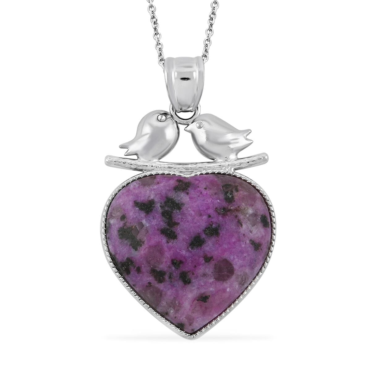 Lovebird Crystal Heart Necklace – A Token of Deep Connection
