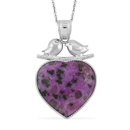 Lovebird Crystal Heart Necklace – A Token of Deep Connection