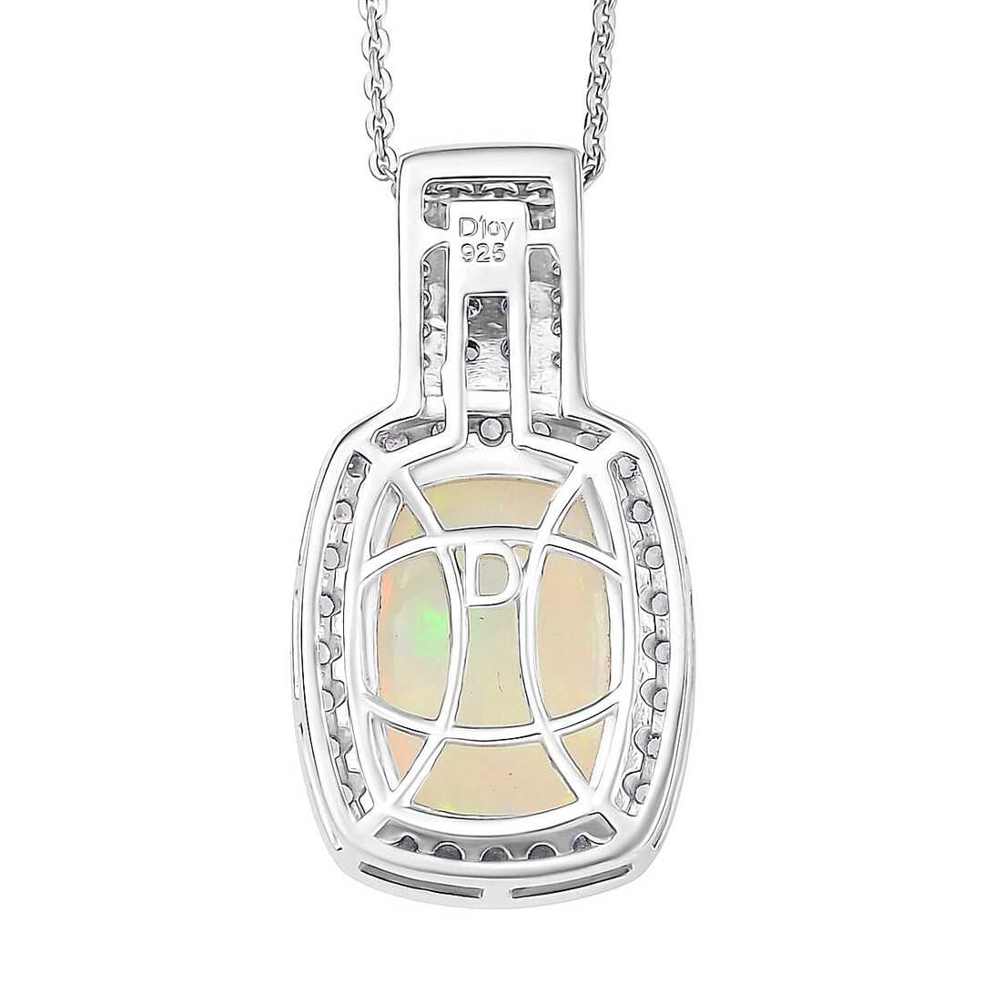 Ethiopian Welo Opal and Multi Gemstone Pendant Necklace