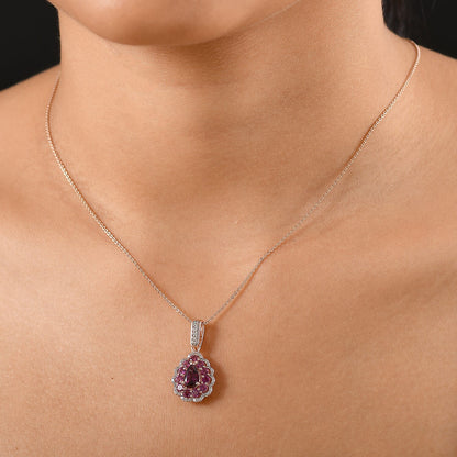 Crown Teardrop Radiant Ember Garnet Pendant — Passion, Warmth & Inner Strength