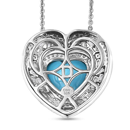 Turquoise Heart Pendant Necklace