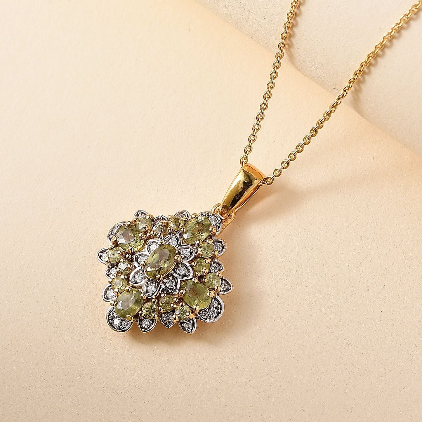 Verdant Empress Demantoid Garnet Pendant — Awakening Prosperity & Inner Strength