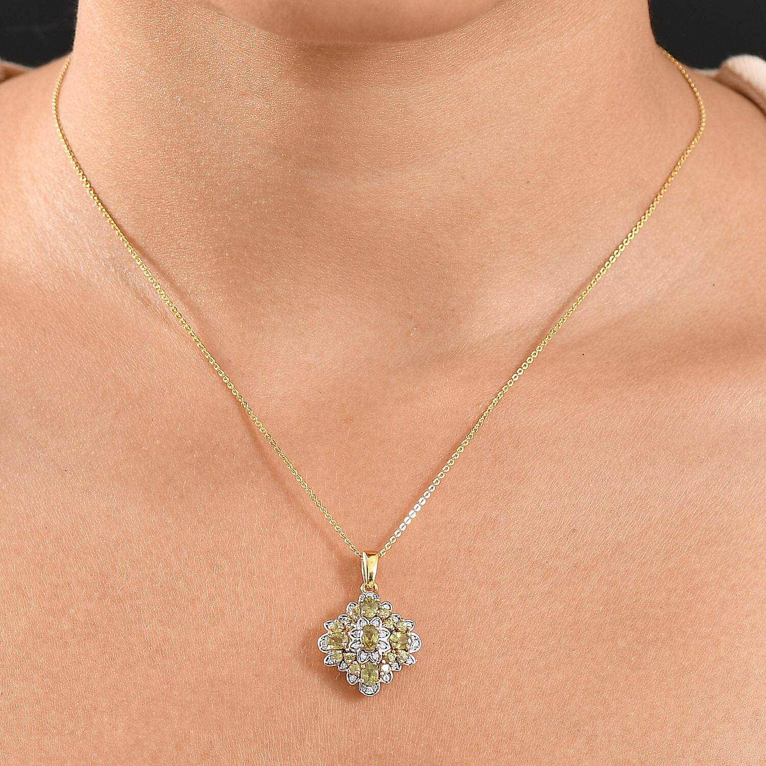 Verdant Empress Demantoid Garnet Pendant — Awakening Prosperity & Inner Strength