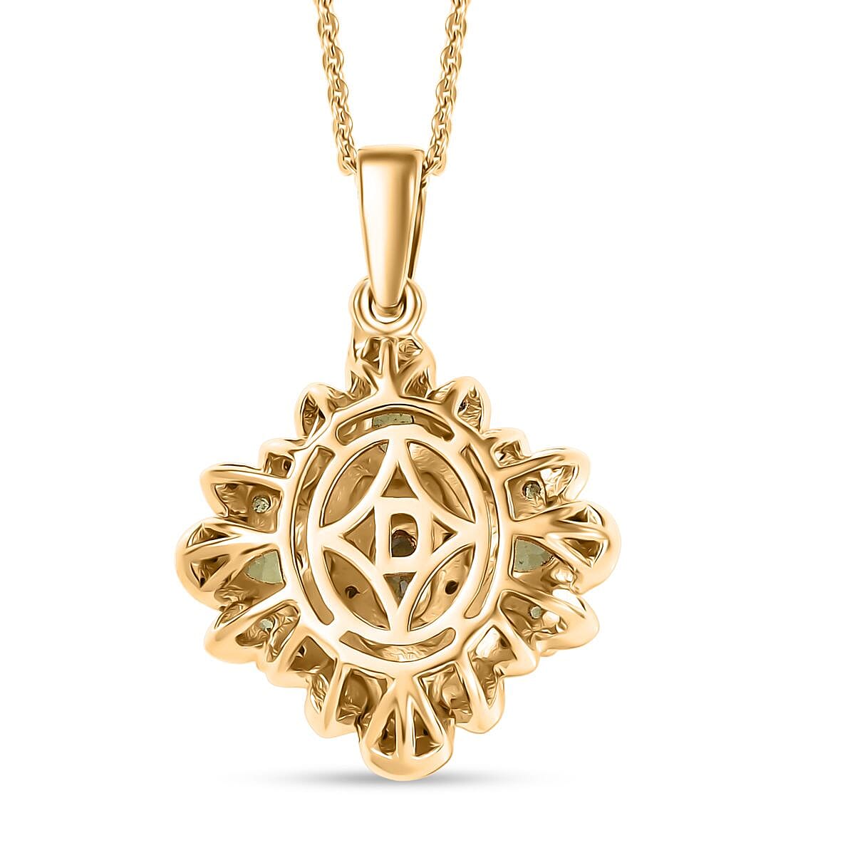 Verdant Empress Demantoid Garnet Pendant — Awakening Prosperity & Inner Strength