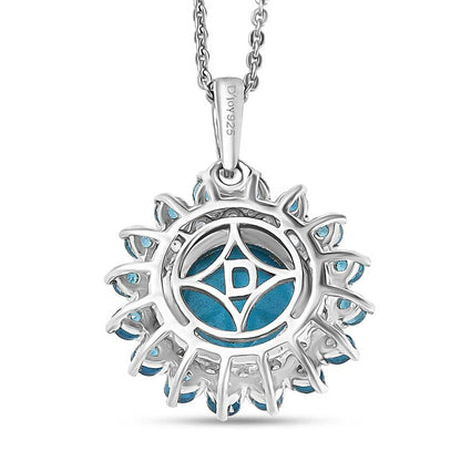 Sleeping Beauty Turquoise and Multi Gemstone Pendant Necklace