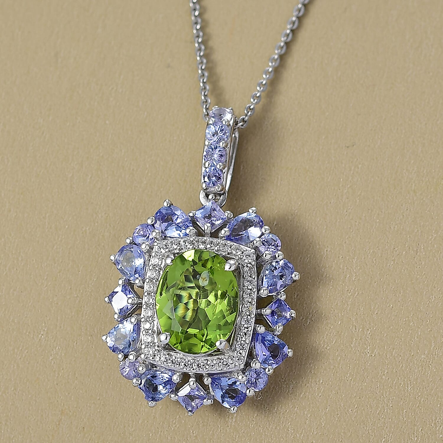 Natural Gemstone Pendant Necklace