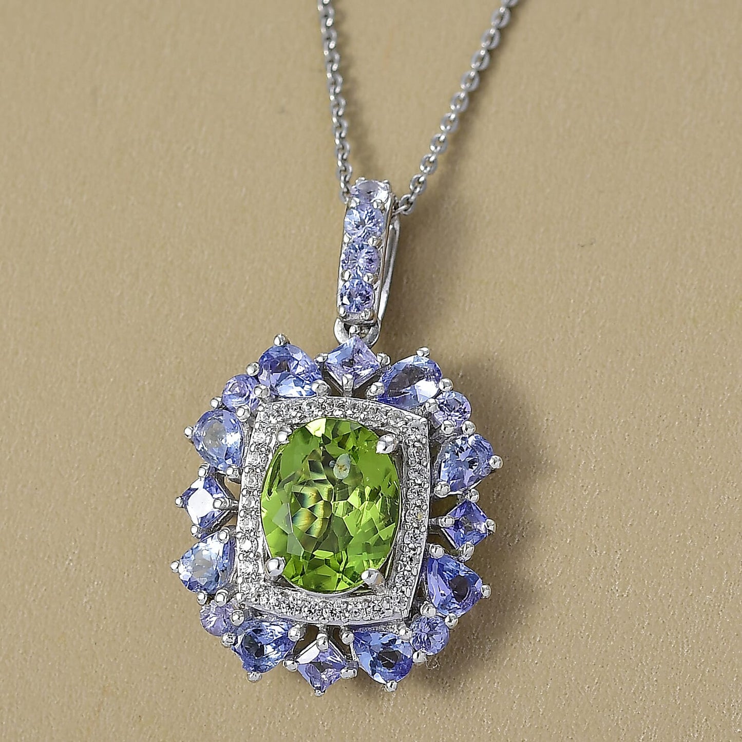 Natural Gemstone Pendant Necklace