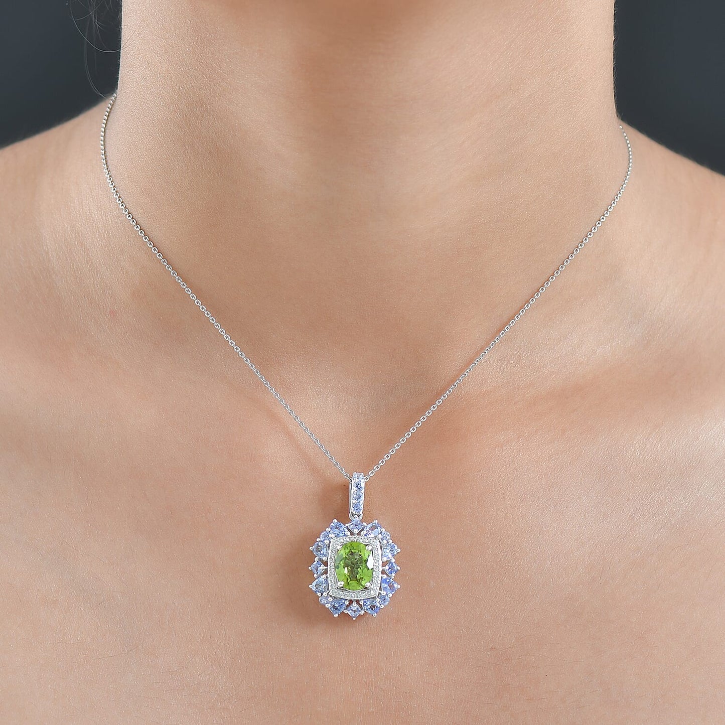 Natural Gemstone Pendant Necklace