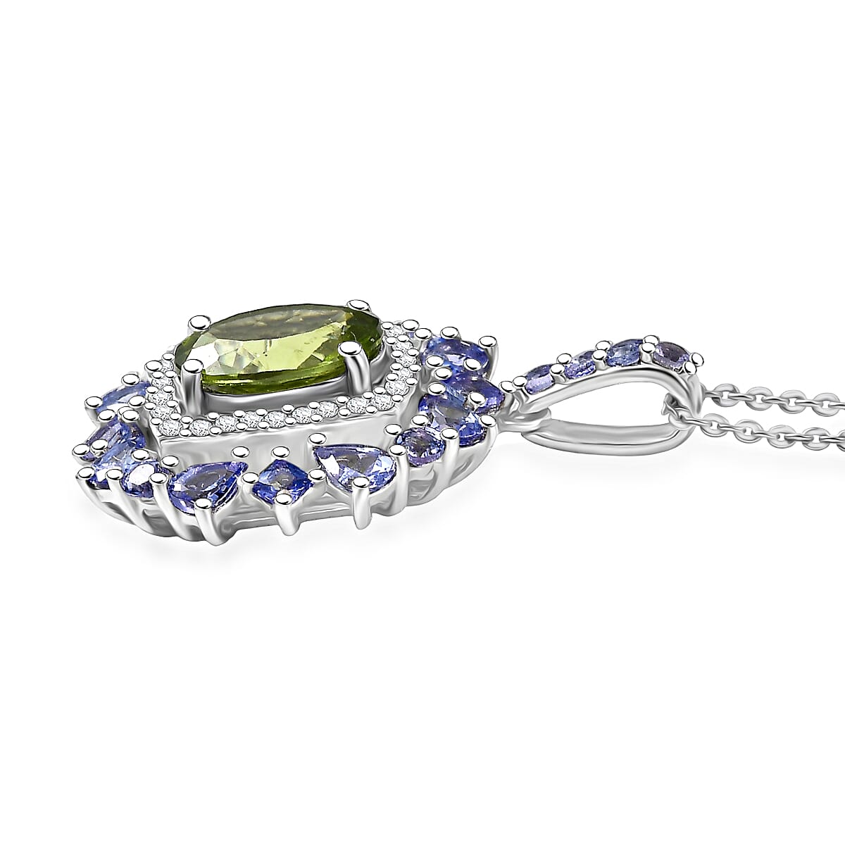 Natural Gemstone Pendant Necklace