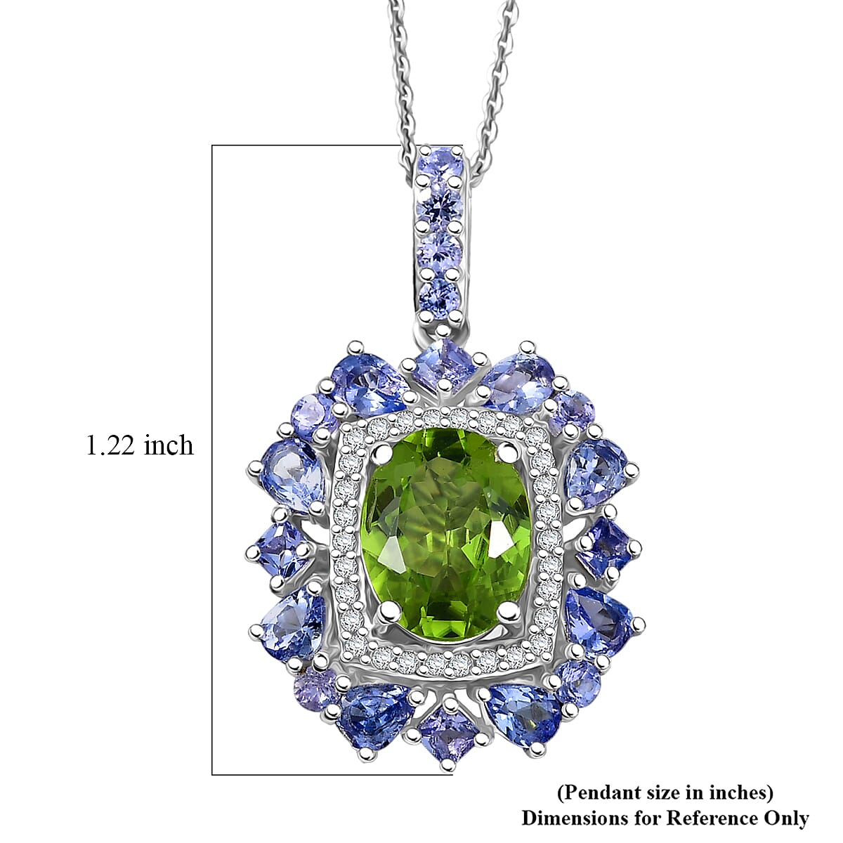 Natural Gemstone Pendant Necklace