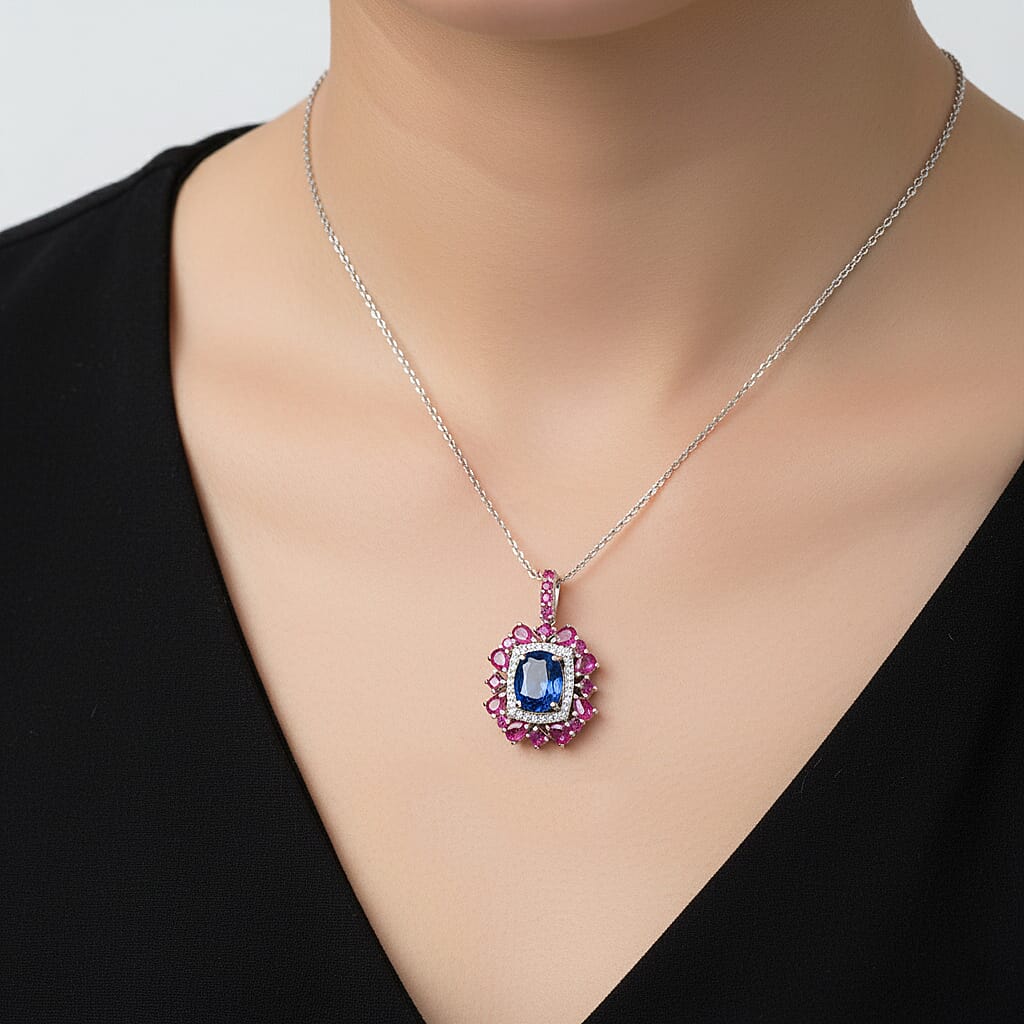 Natural Gemstone Pendant Necklace