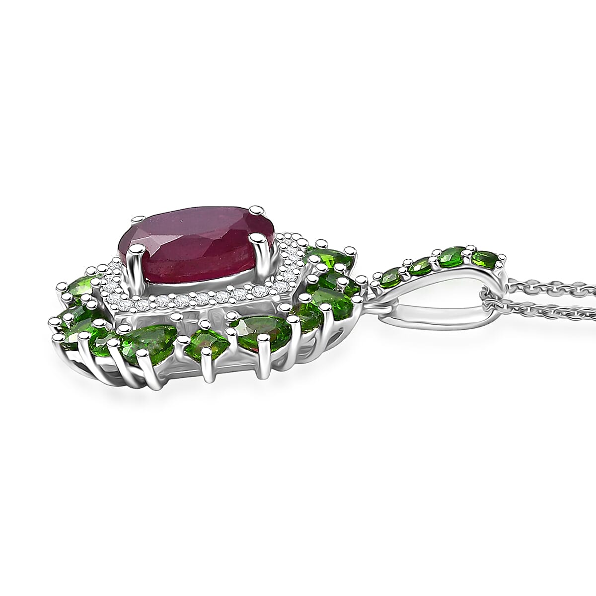 Natural Gemstone Pendant Necklace
