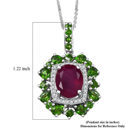 Natural Gemstone Pendant Necklace