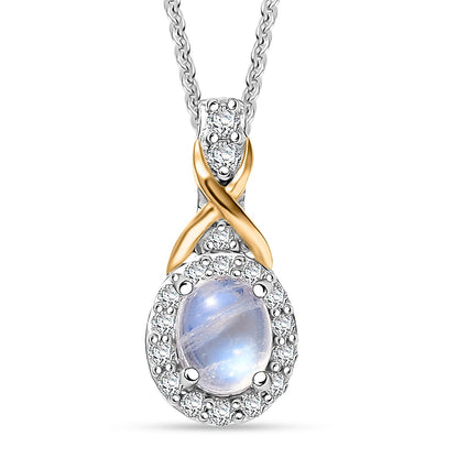 Choose Your Pendant Necklace – 18K Vermeil YG & Rhodium-Plated Sterling Silver