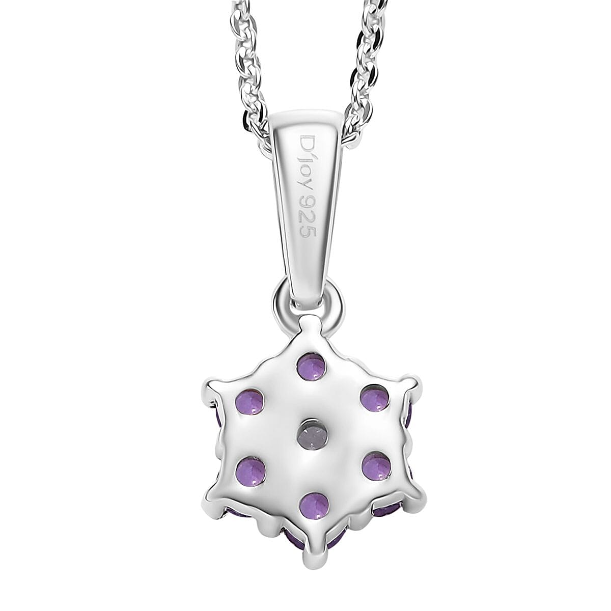Discover Your Energy – Genuine Gemstone Pendant Necklace in Rhodium-Plated Silver