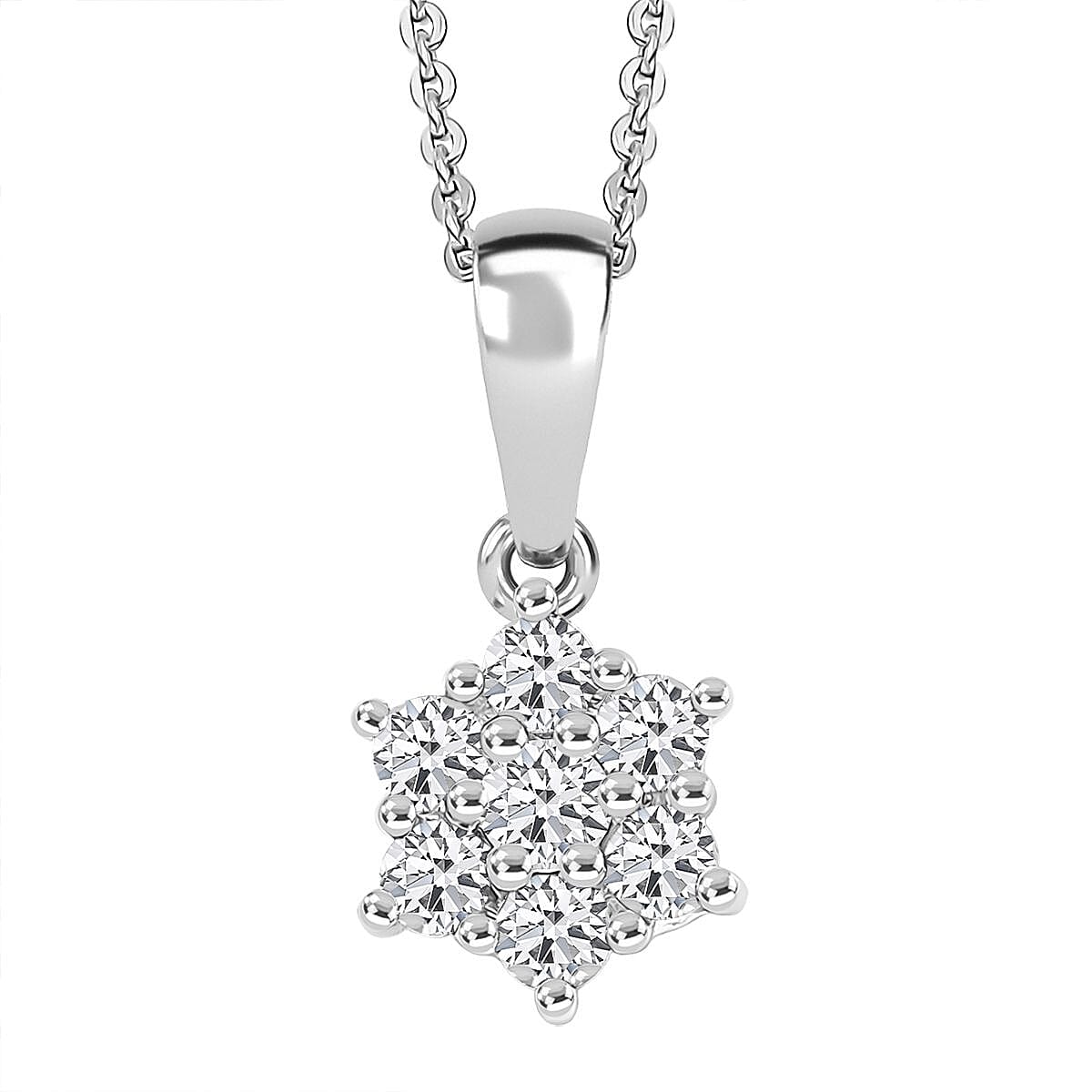 Discover Your Energy – Genuine Gemstone Pendant Necklace in Rhodium-Plated Silver