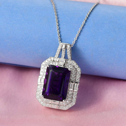 Crowned Oracle Lusaka Amethyst Necklace — Intuition, Authority & Refined Brilliance
