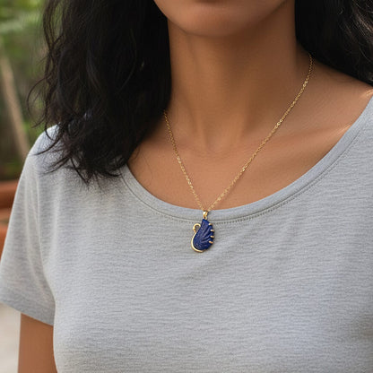 Carved Swan Pendant Necklace — Grace, Elegance, and Timeless Beauty