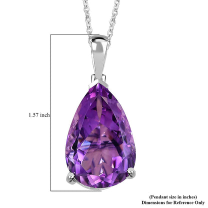 African Amethyst Drop Pendant — Quiet Strength & Timeless Simplicity