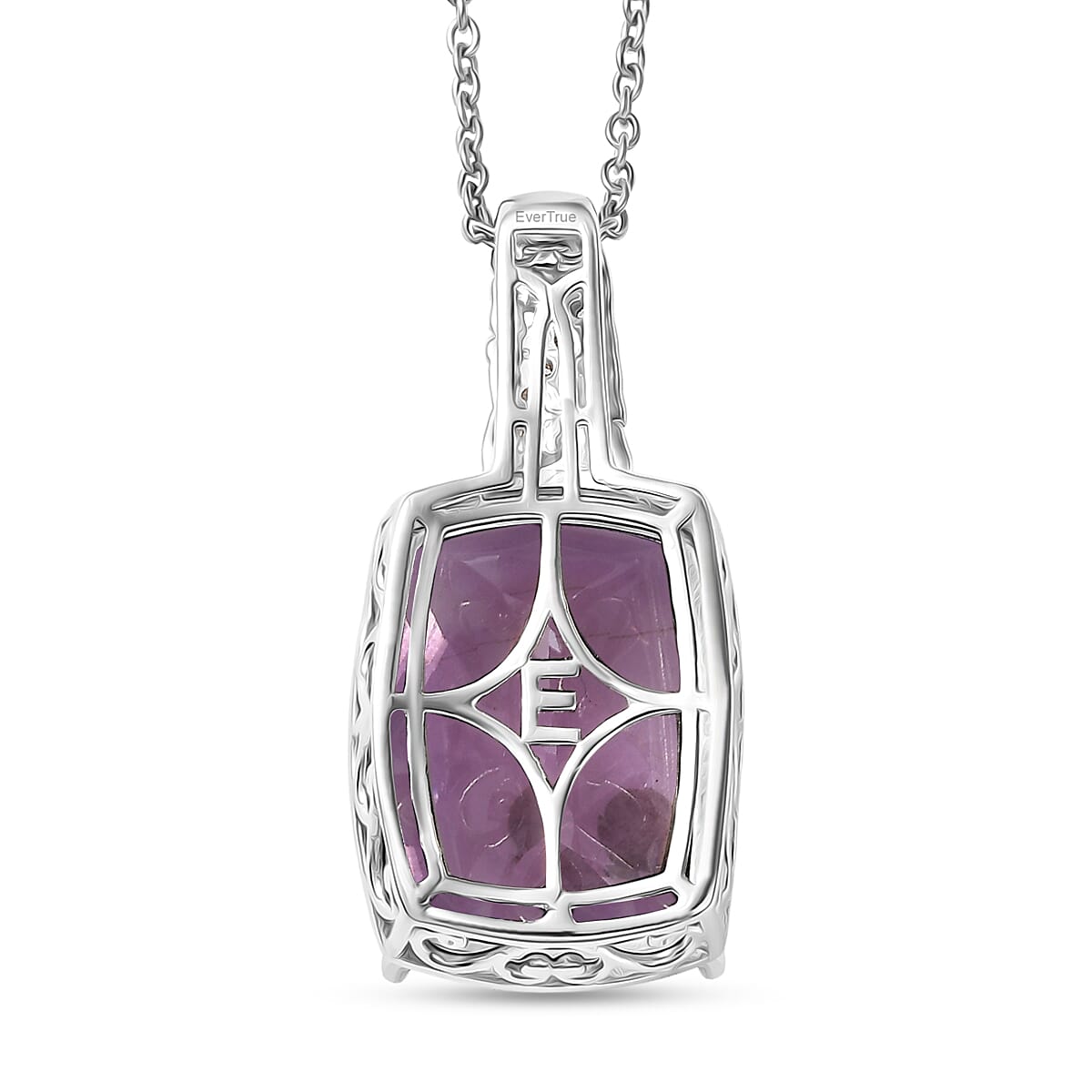 Amethyst, Black Spinel and Verde Onyx Pendant