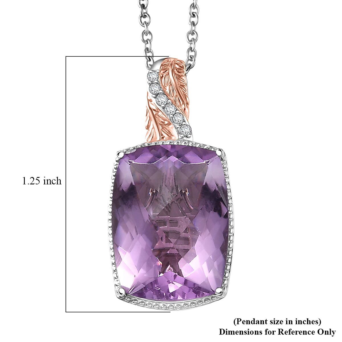 Amethyst, Black Spinel and Verde Onyx Pendant