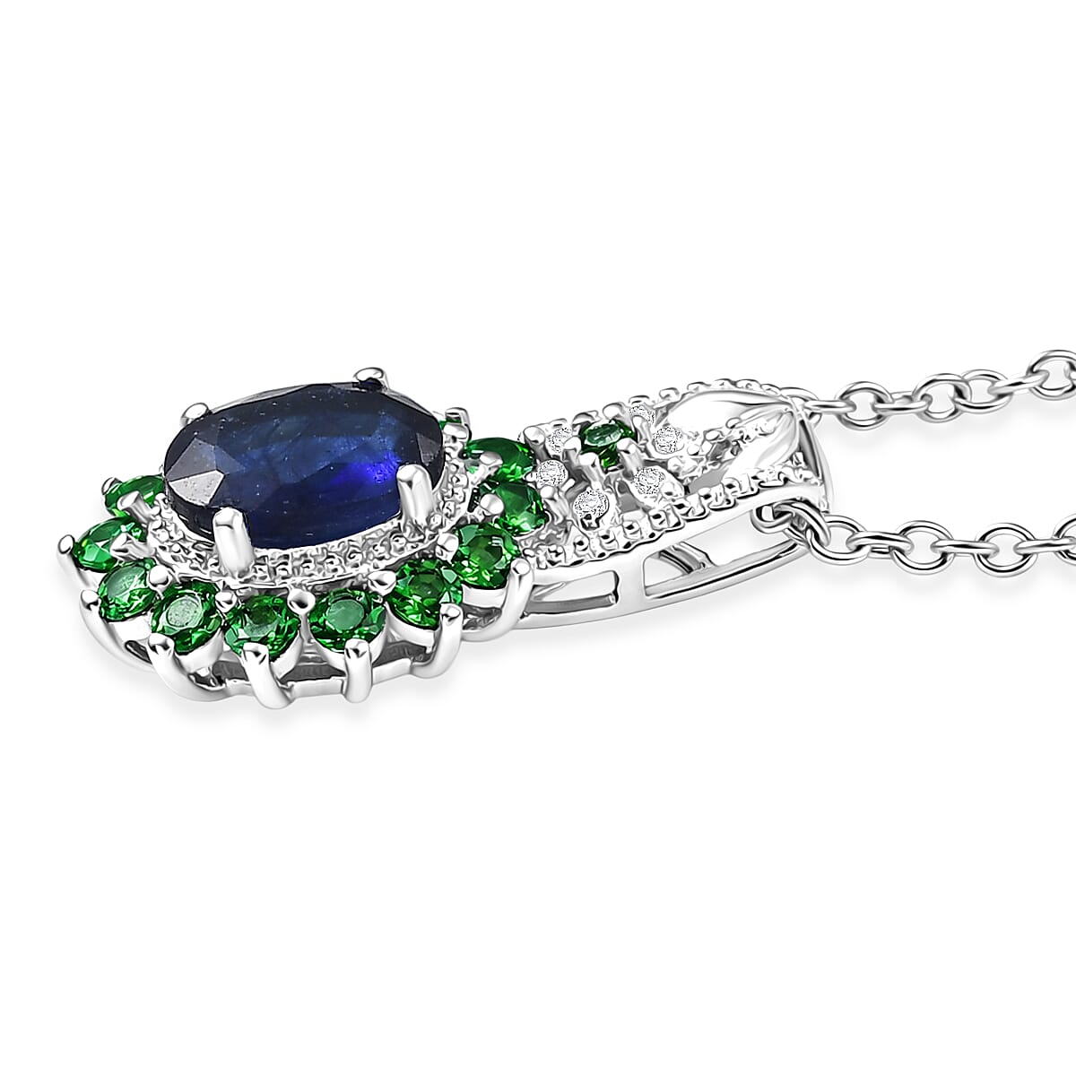 Masoala Sapphire and Multi Gemstone Pendant