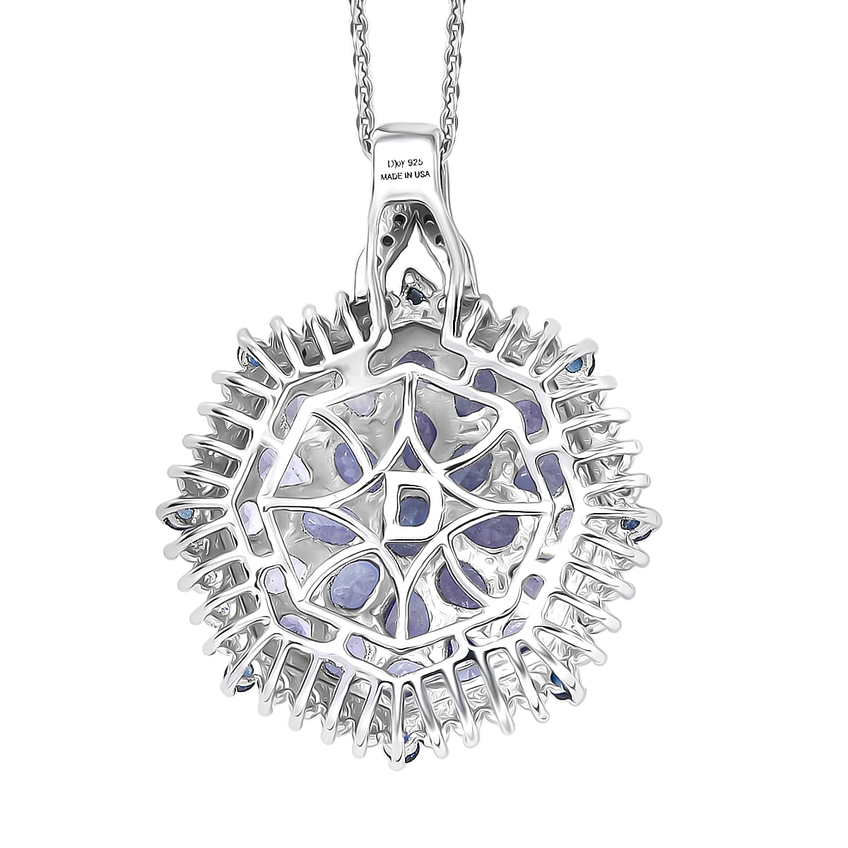 Gemstone Pendant Necklace in Sterling Silver