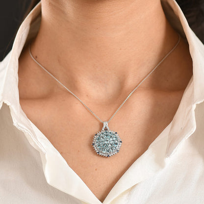Gemstone Pendant Necklace in Sterling Silver