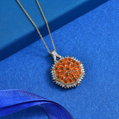Gemstone Pendant Necklace in Sterling Silver