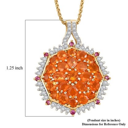 Gemstone Pendant Necklace in Sterling Silver