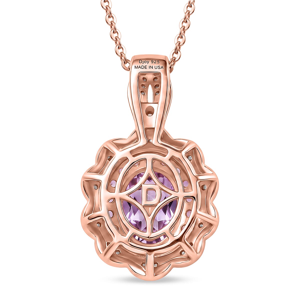 Gemstone Flower Pendant Necklace