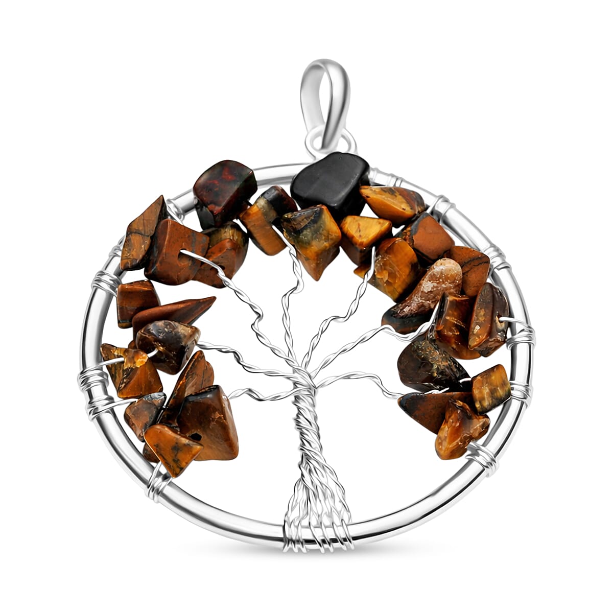 Gemstone Tree of Life Pendant Necklace