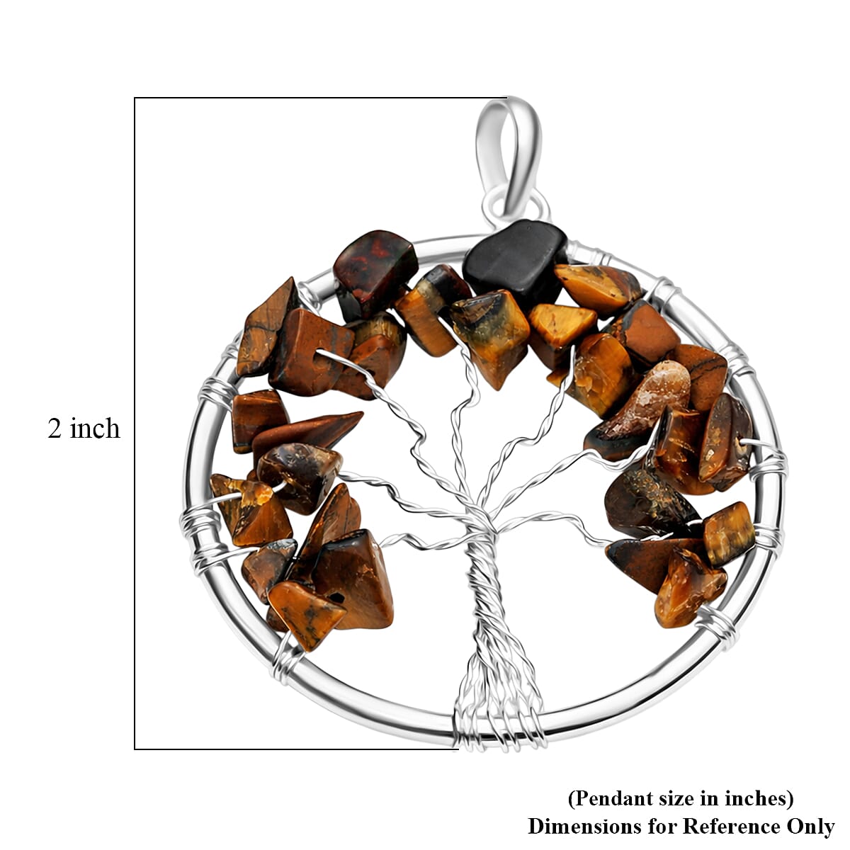 Gemstone Tree of Life Pendant Necklace