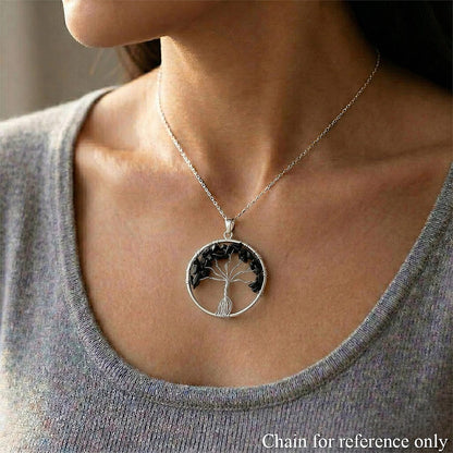 Gemstone Tree of Life Pendant Necklace