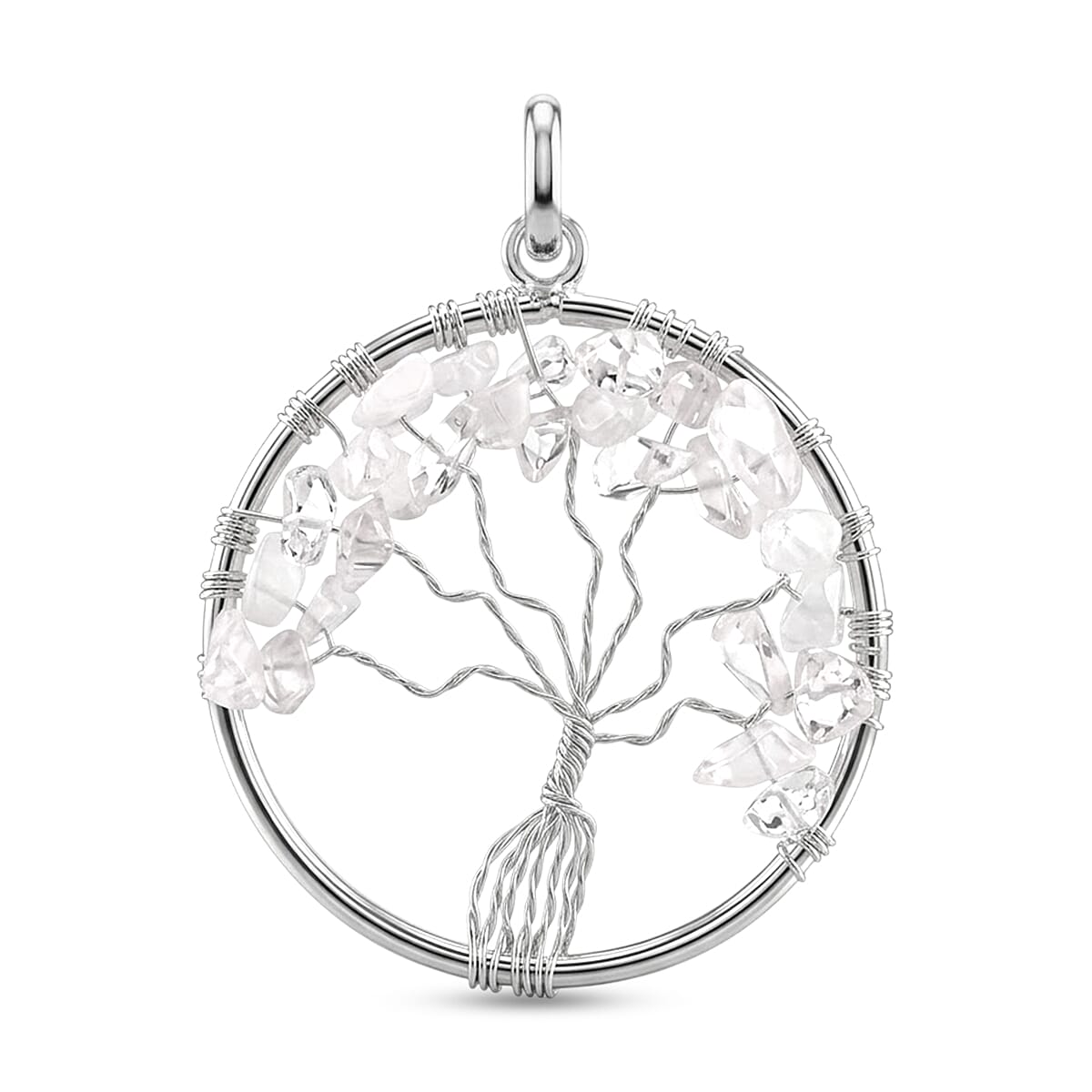 Gemstone Tree of Life Pendant Necklace