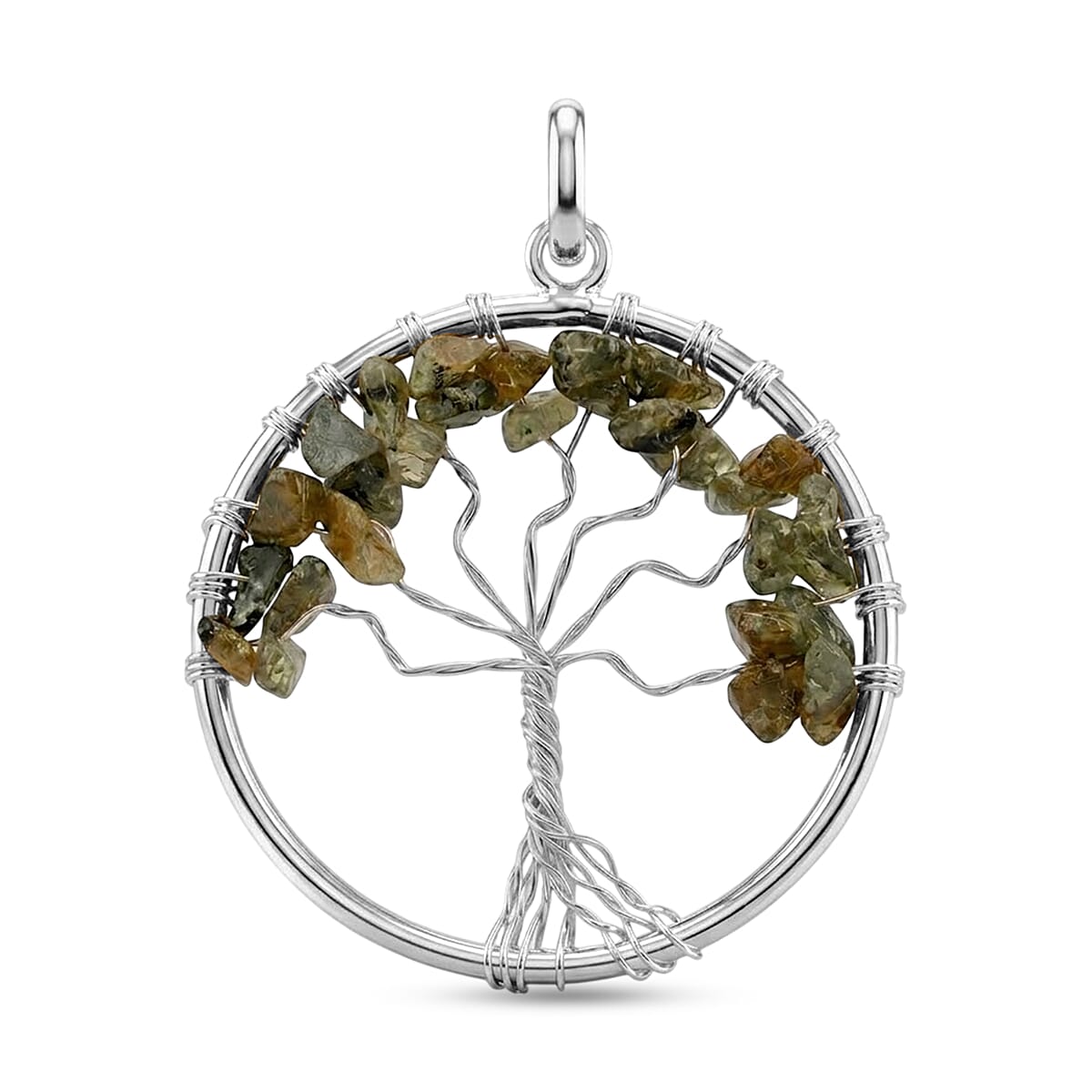 Gemstone Tree of Life Pendant Necklace